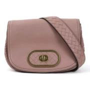 Bottega Veneta Vintage Pre-owned Laeder axelremsvskor Pink, Dam