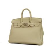 Hermès Vintage Pre-owned Tyg handvskor Beige, Dam