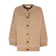 Marni Brun Kimonoärm Cardigan Sweater Brown, Dam