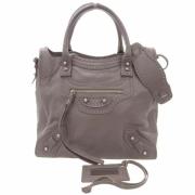 Balenciaga Vintage Pre-owned Laeder handvskor Brown, Dam