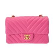 Chanel Vintage Pre-owned Tyg chanel-vskor Pink, Dam