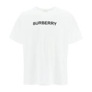 Burberry Logo Print Bomull T-Shirt White, Herr