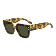 Isabel Marant Havana Honey/Green Solglasögon Multicolor, Dam