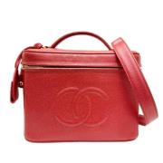 Chanel Vintage Pre-owned Tyg chanel-vskor Red, Dam