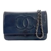 Chanel Vintage Pre-owned Tyg chanel-vskor Black, Dam