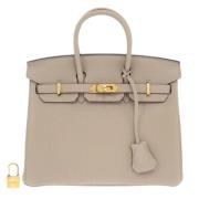 Hermès Vintage Pre-owned Tyg handvskor Beige, Dam