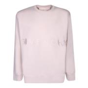 Givenchy Rosa Sweatshirt Rundhals Logotyptryck Pink, Herr