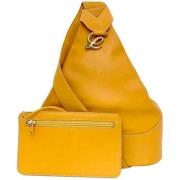 Loewe Pre-owned Pre-owned Tyg axelremsvskor Yellow, Dam