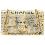 Chanel Vintage Pre-owned Laeder axelremsvskor Beige, Dam