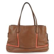 Coach Pre-owned Pre-owned Tyg axelremsvskor Beige, Dam