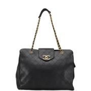 Chanel Vintage Pre-owned Laeder totevskor Black, Dam