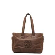 Loewe Pre-owned Pre-owned Tyg handvskor Brown, Dam