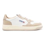 Autry Beige Sneakers med Perforerad Tå Beige, Herr