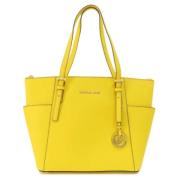 Michael Kors Pre-owned Pre-owned Tyg totevskor Yellow, Dam