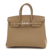 Hermès Vintage Pre-owned Tyg handvskor Beige, Dam