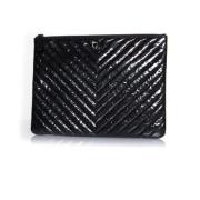 Chanel Vintage Pre-owned Laeder kuvertvskor Black, Dam