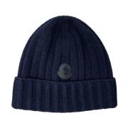 Moncler Chic Winter Hat for Men Blue, Herr