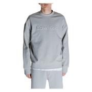 Calvin Klein Grå Tryckt Sweatshirt Herr Höst/Vinter Gray, Herr