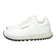 Emporio Armani Vita Sneakers med Bomullssnören White, Herr