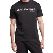 John Richmond Snygg Herr T-Shirt Ump22129Ts Black, Herr
