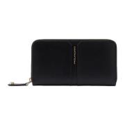 Piquadro Svart plånbok med RFID-skydd Black, Dam