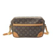 Louis Vuitton Vintage Pre-owned Canvas axelremsvskor Brown, Dam