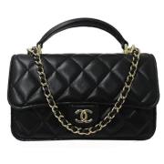 Chanel Vintage Pre-owned Laeder chanel-vskor Black, Dam