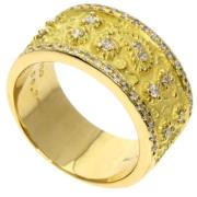 Celine Vintage Pre-owned Guld ringar Yellow, Dam