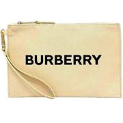 Burberry Vintage Pre-owned Tyg kuvertvskor Beige, Dam