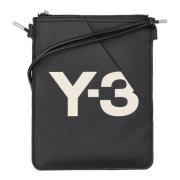 Y-3 Svart Crossbody Plånbok i Läder Black, Dam