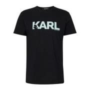 Karl Lagerfeld Herr Logo Regular T-shirt Black, Herr