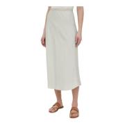 Calvin Klein Bias Cut Midi Kjol Green, Dam