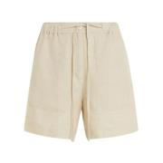 Tommy Hilfiger Korta Sommar Shorts Beige, Dam