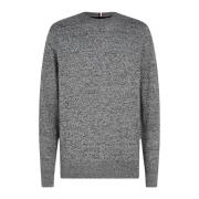 Tommy Hilfiger Cashmere Creme/Black Sweater Gray, Herr