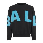 Ball Wham Crewneck Sweatshirt Svart Black, Dam