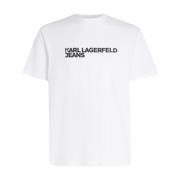 Karl Lagerfeld Herr Regular Kortärmad Tee White, Herr