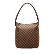 Louis Vuitton Vintage Pre-owned Tyg louis-vuitton-vskor Brown, Dam