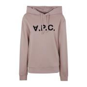 A.p.c. Rose Dark Navy Hoodie Pink, Dam