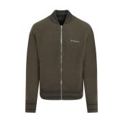 Givenchy Khaki Stickad Varsity Jacka Green, Herr