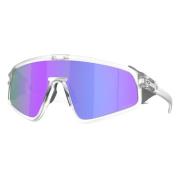 Oakley Sportiga Wraparound Solglasögon med Violett Linser White, Unise...