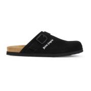 Palm Angels Svart Logo Mule Skor Black, Herr