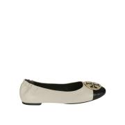 Tory Burch Eleganta Balettskor för Dansare White, Dam