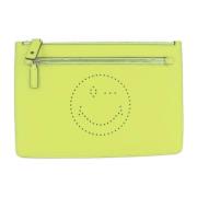 Anya Hindmarch Pre-owned Pre-owned Laeder kuvertvskor Yellow, Dam