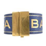 Balenciaga Vintage Pre-owned Laeder armband Blue, Dam