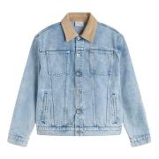 Drole de Monsieur Vintage Denim Jacka Urban Stil Blue, Herr