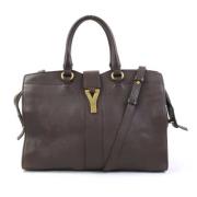 Yves Saint Laurent Vintage Pre-owned Laeder handvskor Brown, Dam