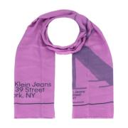 Calvin Klein Etablerad Halsduk för Kvinnor Purple, Dam