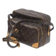 Louis Vuitton Vintage Pre-owned Tyg louis-vuitton-vskor Brown, Dam