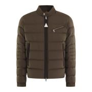 Moncler Stilren Bikerjacka Brown, Herr