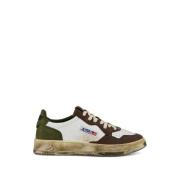 Autry Vintage Läder Tennisinspirerade Sneakers Multicolor, Herr